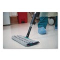 Floor Dusters & Accessories | Rubbermaid Commercial 1863893 Executive 17 in. x 3.5 in. Microfiber Single-Sided Flat Mop Frame - Black/Silver image number 2