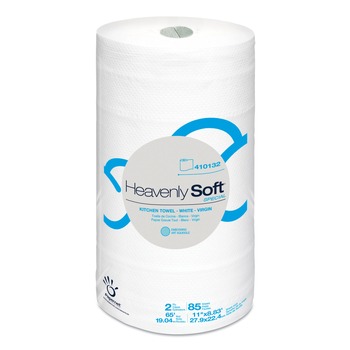 PAPER TOWELS | Papernet 410132 Heavenly Soft Kitchen Paper Towel Special 2-Ply 11 x 8.8 White 85/Roll 30 Rolls/Carton
