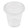 Cup Lids | Karat C-KC78TS-NH 8 oz. to 10 oz. Cold Cup No Hole Flat PET Lids - Clear (1000/Carton) image number 2