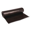 Low-Density Trash Bags | Boardwalk X8647XKKR01 43 in. x 47 in. 56 gal. 1.6 mil Recycled Low-Density Polyethylene Can Liners - Black (100/Carton) image number 1