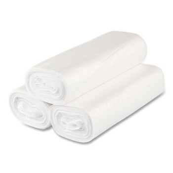  | Inteplast Group S334016N 33 gal. 16 microns 33 in. x 40 in. High-Density Interleaved Commercial Can Liners - Clear (25 Bags/Roll, 10 Rolls/Carton)