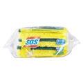 Scouring Pads & Sticks | S.O.S. 91029 0.9 in. Thick 2.5 in. x 4.5 in. Heavy Duty Scrubber Sponge - Yellow/Green (3/Pack, 8 Packs/Carton) image number 3