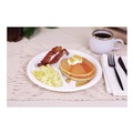 Perforated Roll & Hand Towels | SCT 18163WPF 10 in. Diameter 3-Compartment ChampWare Molded Fiber Plate Tableware - White (500/Carton) image number 4
