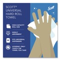 Perforated Roll & Hand Towels | Scott 01000 8 in. x 1000 ft. 1.5 in. Core 1-Ply Essential High Capacity Hard Roll Towels - White (12 Rolls/Carton) image number 10