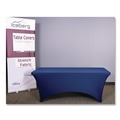 Table Covers & Skirts | Iceberg 16526 iGear 30 in. x 72 in. Polyester/Spandex Fabric Table Cover - Blue image number 4