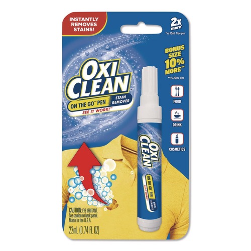 Stain Removers | OxiClean 80575-23564 On-the-Go Pen Stain Remover, Bonus Size, 22 mL Pen image number 0