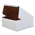 Bakery Boxes & Containers | SCT SCH 0989 12 in. x 12 in. x 6 in. Paper One-Piece Non-Window Bakery Boxes - White (50/Carton) image number 1