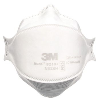 RESPIRATORS | 3M 9205+ Aura Particulate Respirator 9205plus - Standard Size (12/Carton)