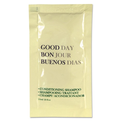 Personal Shampoos, Conditioners, & Body Washes | Good Day 485 0.25 oz. Tube Conditioning Shampoo - Fresh Scent (500/Carton) image number 0
