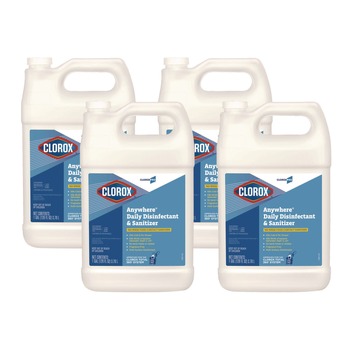 Clorox 31651 128 oz. Bottle Anywhere Daily Disinfectant and Sanitizer (4/Carton)