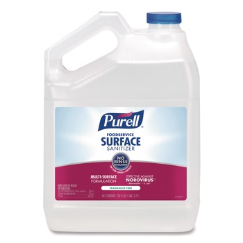 DISINFECTANTS AND SANITIZERS | PURELL 4341-04 1 Gallon Bottle Foodservice Surface Sanitizer - Fragrance-Free
