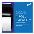 Toilet Tissue Dispensers | Scott 44518 11.25 in. x 6.31 in. x 12.75 in. Pro High Capacity Coreless SRB Tissue Dispenser - Black (1/Carton) image number 7