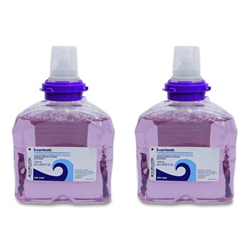 Boardwalk 5361-02-GCE00LP 1200 mL Lavender Foam Soap Refill - Cranberry Scent (2/Carton)