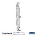 Cleaning Cloths & Wipes | Ansell 38938 A35 Liquid and Particle Protection Coveralls Hooded - Large, White (25/Carton) image number 2