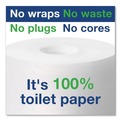 Toilet Tissue Dispensers | Tork 473208 Elevation 14.17 x 5.08 x 8.23 Coreless High Capacity Bath Tissue Dispenser - Black image number 6