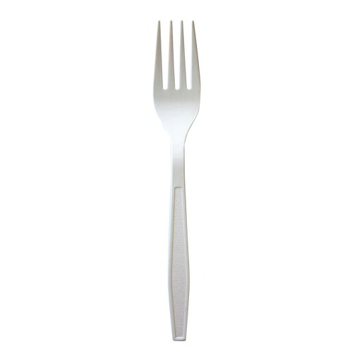 Disposable Forks | Boardwalk BWKFORKWHPP Heavyweight Polypropylene Fork Cutlery - White (1000/Carton) image number 0