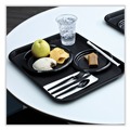 Disposable Spoons | Boardwalk BWKTSHWPSBIW Heavyweight Wrapped Polystyrene Teaspoon Cutlery - Black (1000/Carton) image number 7