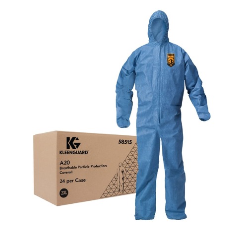 Hand Sanitizing Wipes | Ansell KCC 58515 A20 Breathable Particle Protection Coveralls - 2X-Large, Blue (24/Carton) image number 0