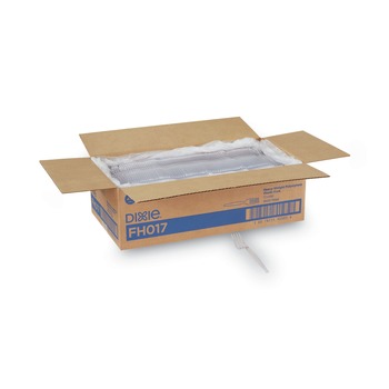 DISPOSABLE FORKS | Dixie FH017 Heavyweight Plastic Cutlery Forks - Clear (1000/Carton)