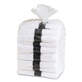 Cutlery Kits | Hoffmaster 119971 Pre-Rolled 8 in. x 8.5 in. Linen-Like CaterWrap Napkins with Black Cutlery (100/Carton) image number 2