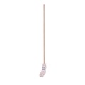 Mops | Boardwalk BWKCD50016S #16 White Cotton Head 50 in. Wood Handle Cotton Deck Mop (12/Carton) image number 2