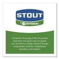 Repro Trash Bags | Stout by Envision E3348E85 32 Gallon 0.85 mil 33 in. x 48 in. EcoSafe-6400 Bags - Green (50/Box) image number 7