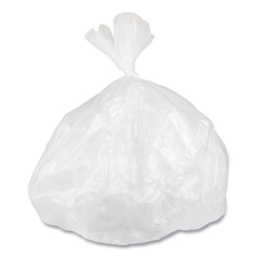 Low-Density Trash Bags | Inteplast Group WSL2432XHW Low-Density 16 Gallon 24 in. x 32 in. Commercial Can Liners - White (500/Carton) image number 0