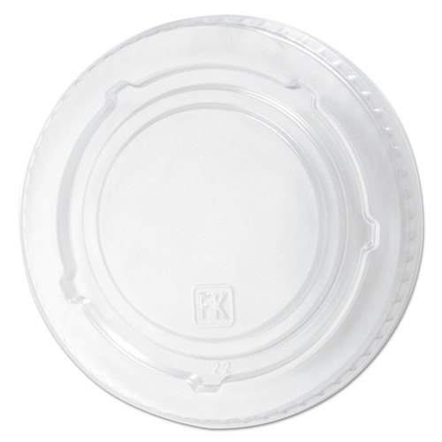 Cup Lids | Fabri-Kal 000000000009508056 Kal-Clear/Nexclear Plastic Drink Cup Lids, Fits 12 oz to 20 oz Cold Cups - Clear (1000/Carton) image number 0