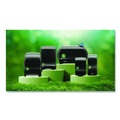 Toilet Tissue Dispensers | San Jamar R2000REBK 16.75 in. x 5.25 in. x 12.25 in. Ecological Green Tissue Dispenser - Black image number 4