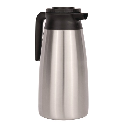 Beverage Dispensers | BUNN 39430.0000 1.9 L Thermal Pitcher - Stainless Steel/Black image number 0