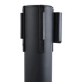 Barriers | Tatco 16600 14 in. x 35 in. x 9 ft 6 in. Assorted Materials Economy Crowd Control - Black (2/Carton) image number 2