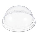 Cup Lids | Dart DNR662 No Hole Plastic Dome Lid Fits 9 oz to 22 oz. Cups - Clear (1000/Carton) image number 0
