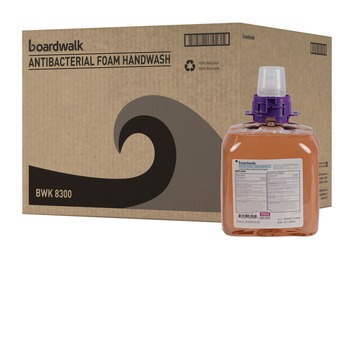 SOAP REFILLS | Boardwalk 6162-04-GCE00VL 1250 ml. Foam Antibacterial Handwash Refill - Fruity (4/Carton)