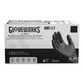 Janitorial Disposable & Single Use Gloves | Ammex GWBEN49100 6 mil Powder-Free Nitrile Exam Gloves - 2X-Large, Black (1000/Carton) image number 0