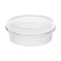 Food Containers & Lids | Karat FP-PSBL203-OPS Plastic Lid for 48 oz. Food Bucket - Clear (270/Carton) image number 0
