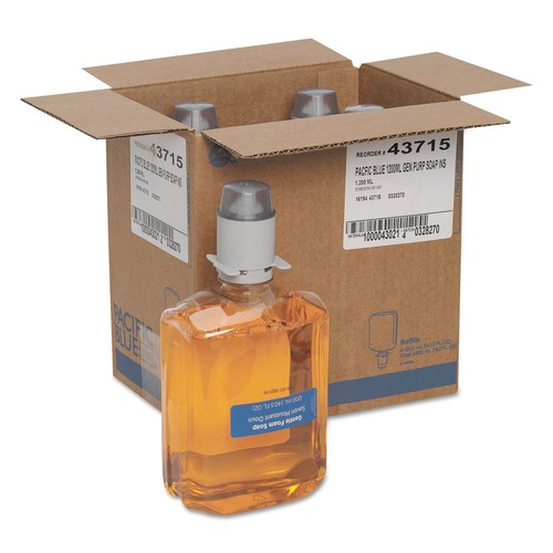 Soap Refills | Georgia Pacific Professional 43715 Pacific Blue Ultra 1200 mL Foam Soap Manual Dispenser Refill - Pacific Citrus (4/Carton) image number 0