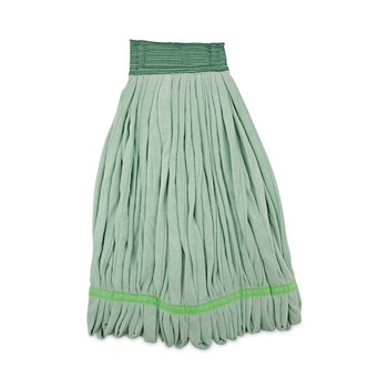 Boardwalk BWKMWTLGCT Microfiber Looped-End Wet Mop Head - Large, Green (12/Carton)