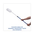 Dusters | Boardwalk BWK638 36 in. - 60 in. Telescopic MicroFeather Duster Handle - Blue image number 3