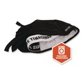 Head & Face Protection | Ergodyne 12487 Chill-Its 6615 One Size Fits Most High-Performance Bandana Doo Rag with Terry Cloth Sweatband - Black image number 5