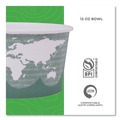Food Containers & Lids | Eco-Products EP-BSC12-WA 4.05 in. x 2.5 in. 12 oz. World Art Renewable and Compostable Paper Food Container - Green (500/Carton) image number 9