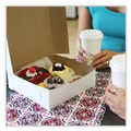 Bakery Boxes & Containers | SCT 1533 8 in. x 2.5 in. x 8 in. Standard Paper One-Piece Non-Window Bakery Boxes - White (250/Bundle) image number 2