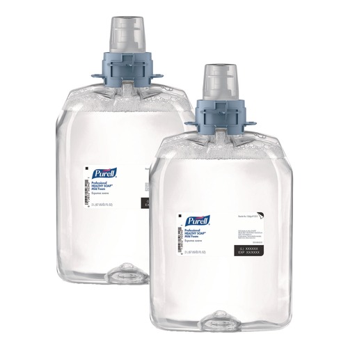 Soap Refills | PURELL 5213-02 2000 mL Professional HEALTHY SOAP Mild Foam - Fragrance Free (2/Carton) image number 0