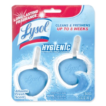 LYSOL Brand 19200-83721 Hygienic Automatic Toilet Bowl Cleaner - Atlantic Fresh (2/Pack)