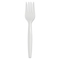Disposable Forks | Dixie SSF21P SmartStock Series-B 5.8 in. Mediumweight Plastic Cutlery Forks Refill - White (40/Pack, 24 Packs/Carton) image number 0