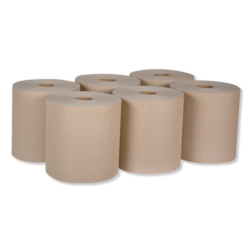 Perforated Roll & Hand Towels | Tork RK800E 7.88 in. x 800 ft. 1-Ply Universal Hardwound Roll Towel - Natural (6/Carton) image number 0