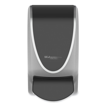 SC Johnson TPB1LDS 4.92 in. x 4.5 in. x 9.25 in. 1 L Transparent Manual Dispenser - Black/Chrome (15/Carton)