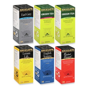 Bigelow RCB15577 Assorted Tea Packs - Six Flavors (168/Carton)