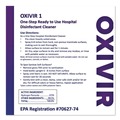 Cleaning Cloths & Wipes | Diversey Care 100850924 Oxivir 11 in. x 12 in. 1-Ply 1 Wipes (160/Canister, 4 Canisters/Carton) image number 5
