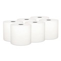 Perforated Roll & Hand Towels | Kleenex 25639 7.5 in. x 700 ft. 1-Ply Hard Roll Paper Towels with Premium Absorbency Pockets - White (6/Carton) image number 0