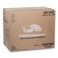 Food Containers & Lids | Pactiv Corp. NC948 Newspring VERSAtainer 9 x 9 x 2.38 48 oz Plastic Microwavable Containers - White/Clear (150/Carton) image number 1